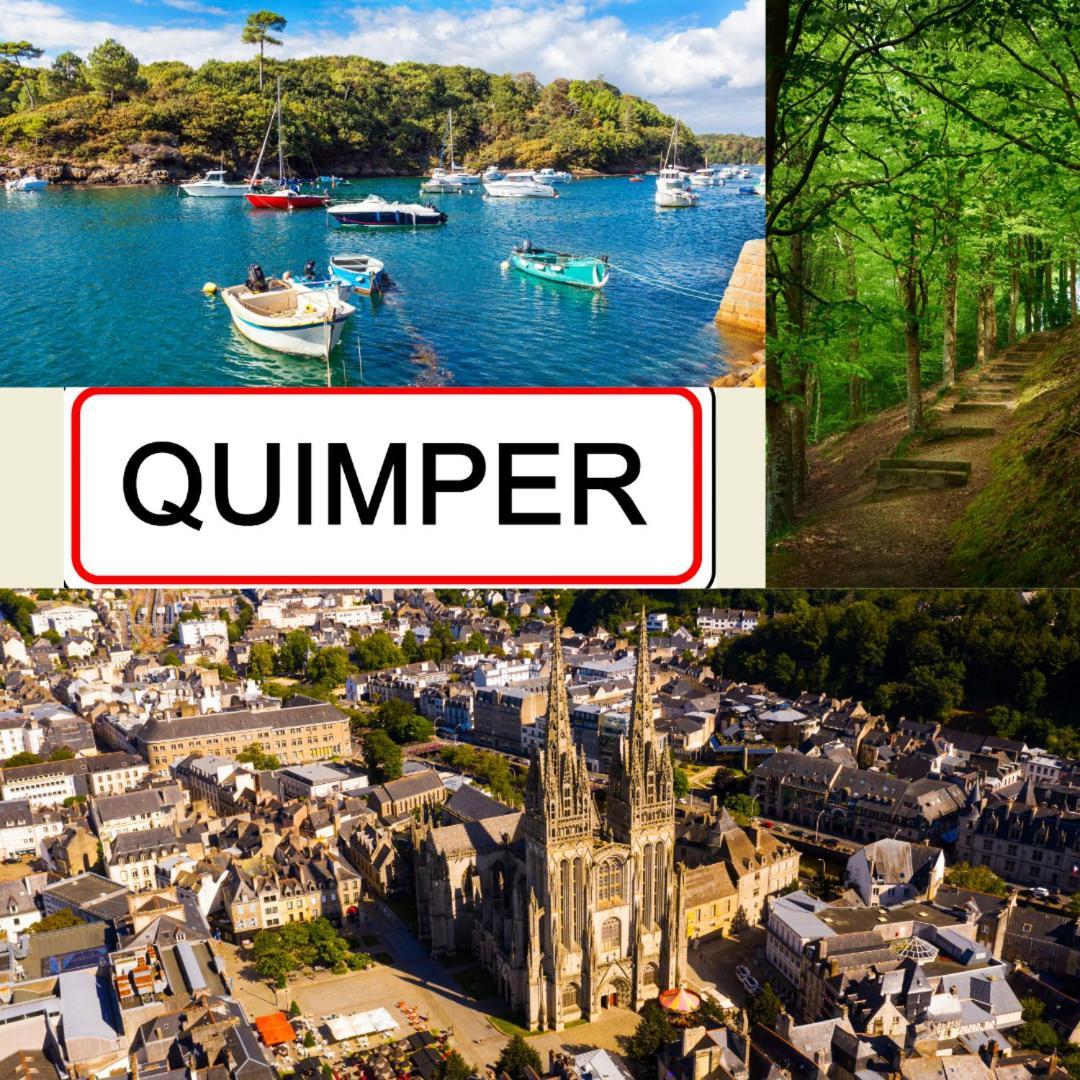 Les Rives De L'Odet, Vue Riviere Quimper Exterior foto